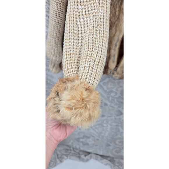 Richard Mann Vintage Fur Crochet knit jacket Boho Luxe Size Small Rare Statement - Picture 11 of 11